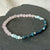 Aquamarine, Blue Apatit & Rose Quartz Bracelet