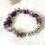 Purple Amethyst Chip Bracelet w/Beads