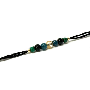 Crystals to attract Abundance and provide protection from negative energy. With Citrine, Blue Apatit, Malachite and Black Onyx.